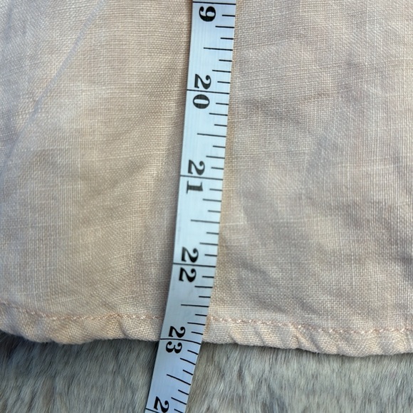 DL1961 | Candice Blouse | Color is Bellini 100% Linen, NWT - Picture 10 of 13